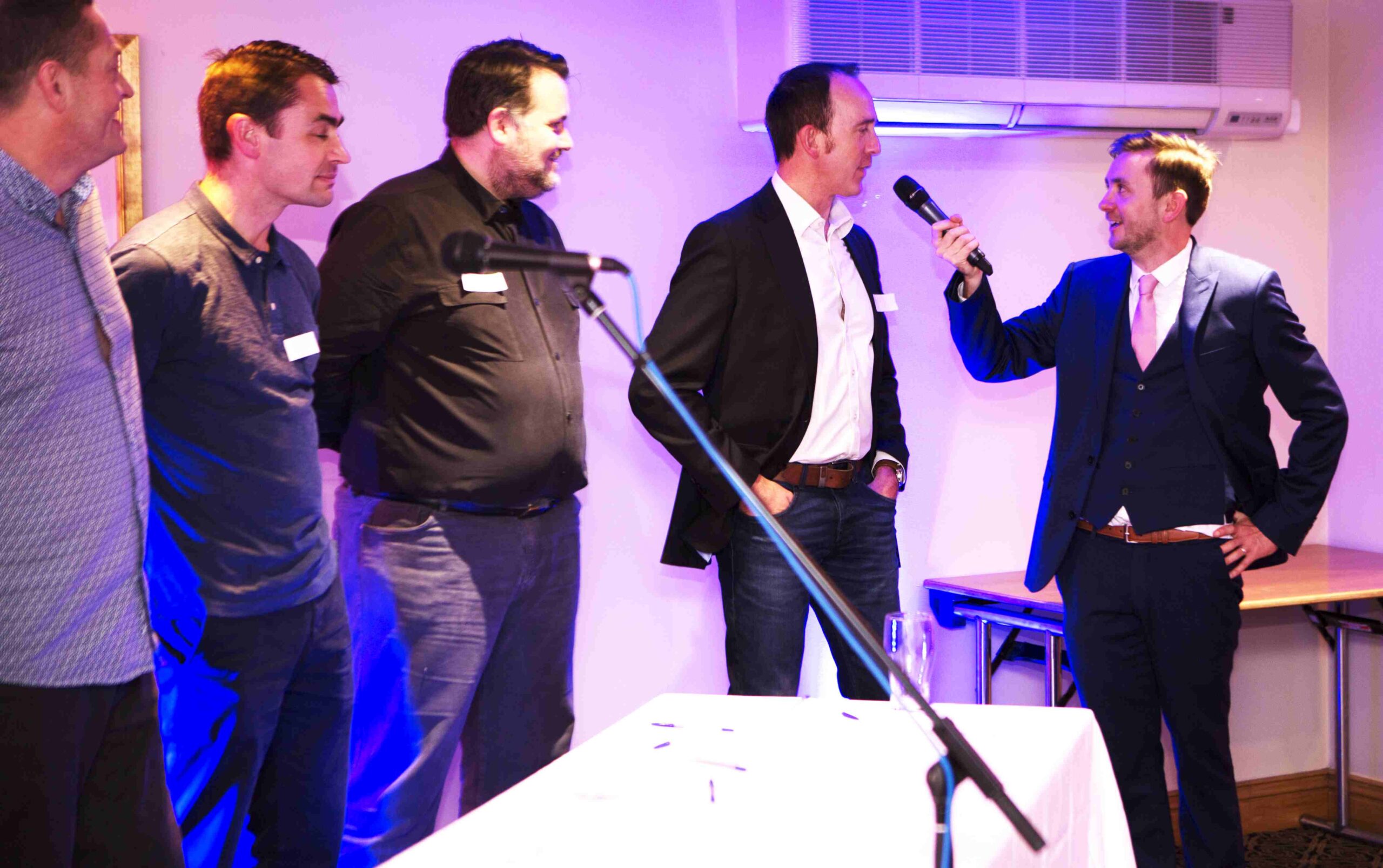 Kevin Durham running an interactive corporate game