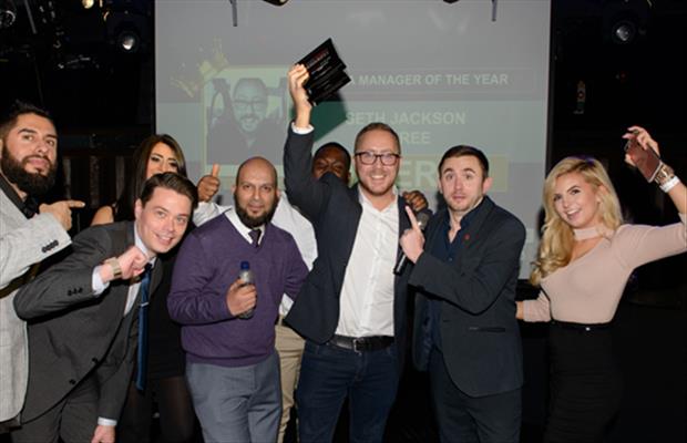Area Manager of the Year award presentation