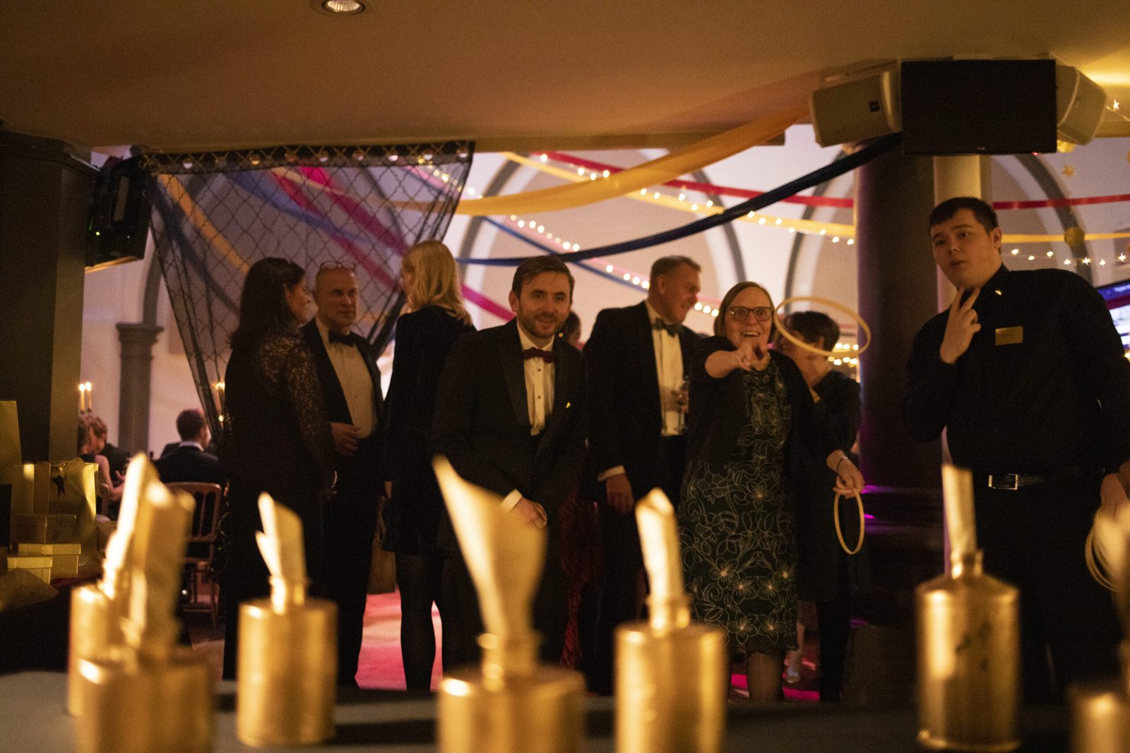 Corporate black-tie game show