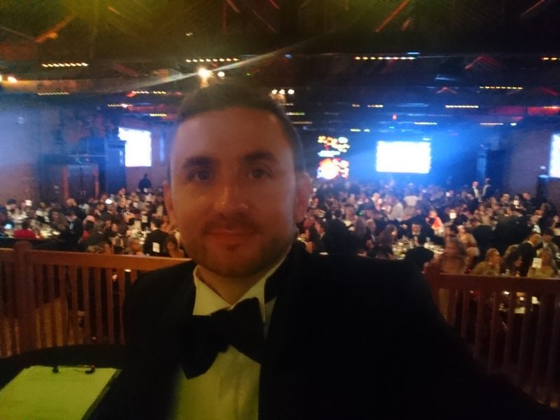 Kevin Durham at the large corporate awards gala dinner