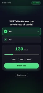 Side Bets on a guest’s phone