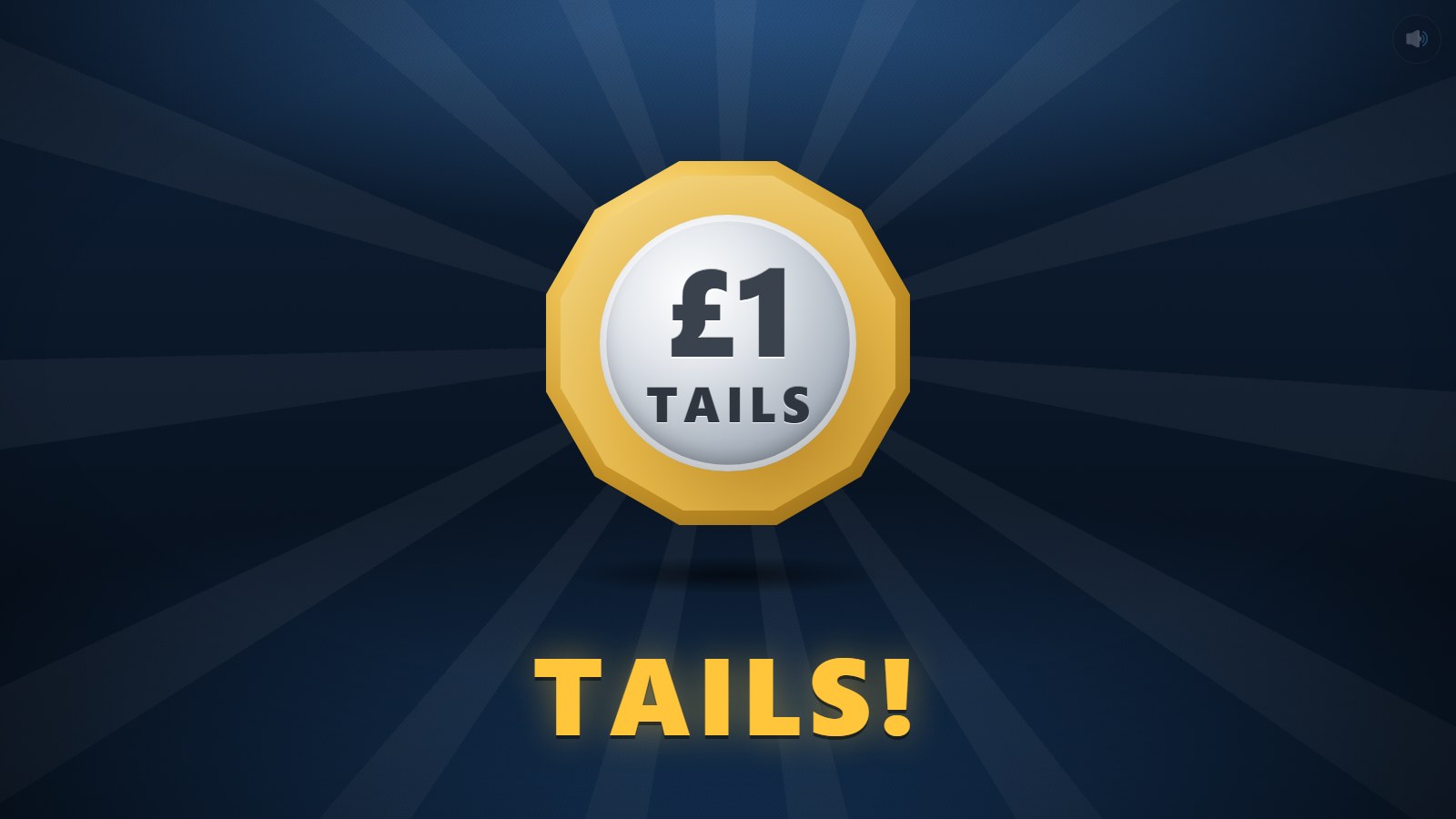 Heads or Tails on the big screen: the coin has landed on tails